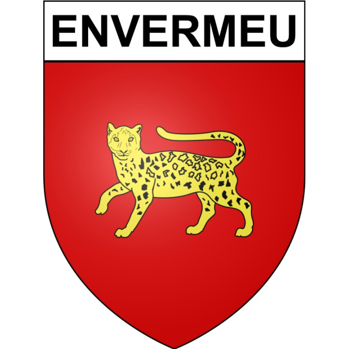 Envermeu 76 ville sticker blason écusson autocollant adhésif