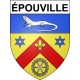 épouville 76 ville sticker blason écusson autocollant adhésif