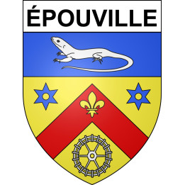 Pegatinas escudo de armas de épouville adhesivo de la etiqueta engomada