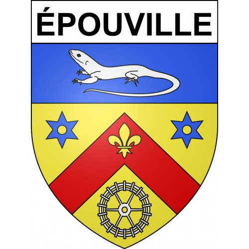 épouville Sticker wappen, gelsenkirchen, augsburg, klebender aufkleber