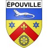 épouville 76 ville sticker blason écusson autocollant adhésif