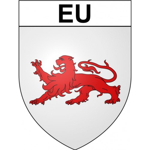Eu 76 ville sticker blason écusson autocollant adhésif