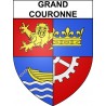 Adesivi stemma Grand-Couronne adesivo