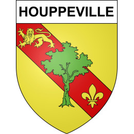 Houppeville 76 ville sticker blason écusson autocollant adhésif