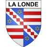 Pegatinas escudo de armas de La Londe adhesivo de la etiqueta engomada