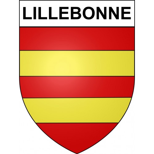 Pegatinas escudo de armas de Lillebonne adhesivo de la etiqueta engomada