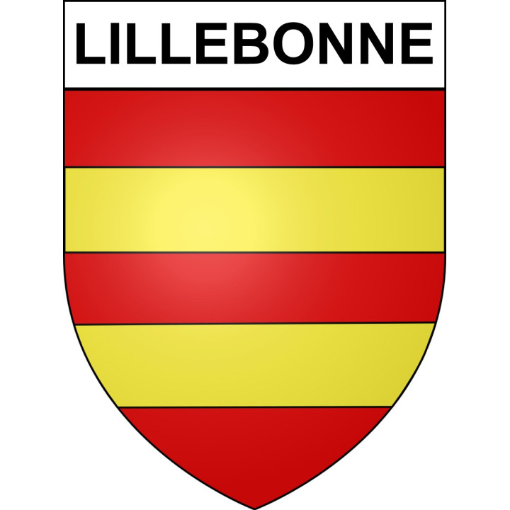 Lillebonne Sticker wappen, gelsenkirchen, augsburg, klebender aufkleber