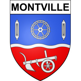 Montville 76 ville sticker blason écusson autocollant adhésif
