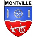 Montville Sticker wappen, gelsenkirchen, augsburg, klebender aufkleber