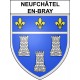 Neufchâtel-en-Bray 76 ville sticker blason écusson autocollant adhésif
