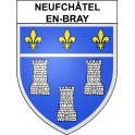 Neufchâtel-en-Bray Sticker wappen, gelsenkirchen, augsburg, klebender aufkleber