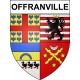 Offranville 76 ville sticker blason écusson autocollant adhésif