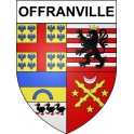 Offranville 76 ville sticker blason écusson autocollant adhésif