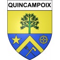 Quincampoix 76 ville sticker blason écusson autocollant adhésif