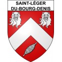 Saint-Léger-du-Bourg-Denis Sticker wappen, gelsenkirchen, augsburg, klebender aufkleber