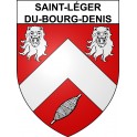 Stickers coat of arms Saint-Léger-du-Bourg-Denis adhesive sticker