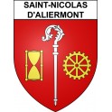 Saint-Nicolas-d'Aliermont 76 ville sticker blason écusson autocollant adhésif