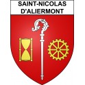 Stickers coat of arms Saint-Nicolas-d'Aliermont adhesive sticker