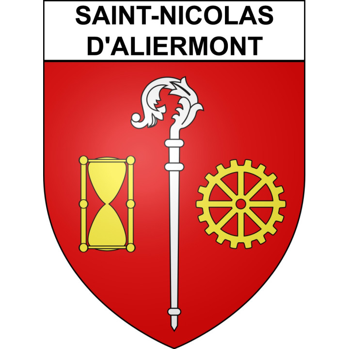 Saint-Nicolas-d'Aliermont Sticker wappen, gelsenkirchen, augsburg, klebender aufkleber