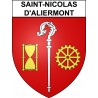 Stickers coat of arms Saint-Nicolas-d'Aliermont adhesive sticker