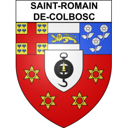 Stickers coat of arms Saint-Romain-de-Colbosc adhesive sticker