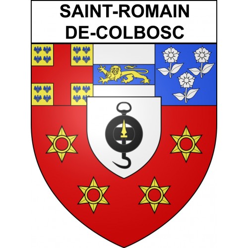 Saint-Romain-de-Colbosc Sticker wappen, gelsenkirchen, augsburg, klebender aufkleber