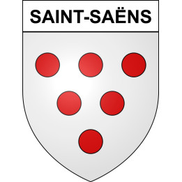 Stickers coat of arms Saint-Saëns adhesive sticker