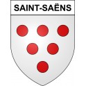 Saint-Saëns 76 ville sticker blason écusson autocollant adhésif