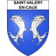 Saint-Valery-en-Caux 76 ville sticker blason écusson autocollant adhésif