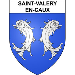 Stickers coat of arms Saint-Valery-en-Caux adhesive sticker
