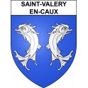 Saint-Valery-en-Caux 76 ville sticker blason écusson autocollant adhésif