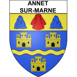 Annet-sur-Marne 77 ville sticker blason écusson autocollant adhésif