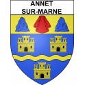 Annet-sur-Marne Sticker wappen, gelsenkirchen, augsburg, klebender aufkleber
