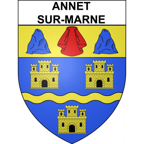 Stickers coat of arms Annet-sur-Marne adhesive sticker