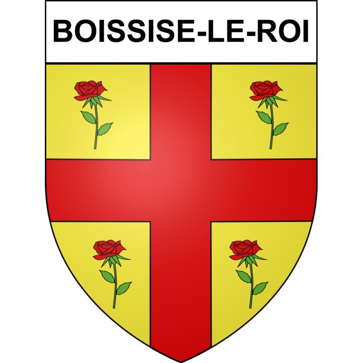 Boissise-le-Roi 77 ville sticker blason écusson autocollant adhésif
