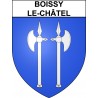 Boissy-le-Châtel 77 ville sticker blason écusson autocollant adhésif