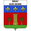 Stickers coat of arms Bray-sur-Seine adhesive sticker