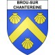 Stickers coat of arms Brou-sur-Chantereine adhesive sticker