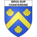Stickers coat of arms Brou-sur-Chantereine adhesive sticker
