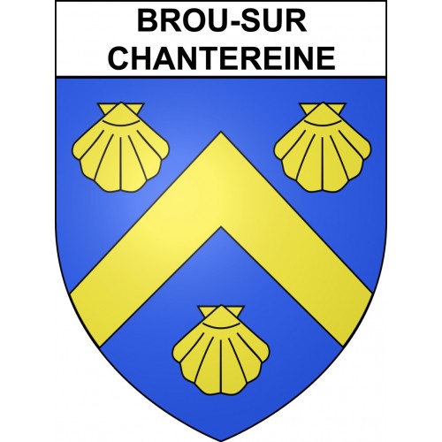 Stickers coat of arms Brou-sur-Chantereine adhesive sticker