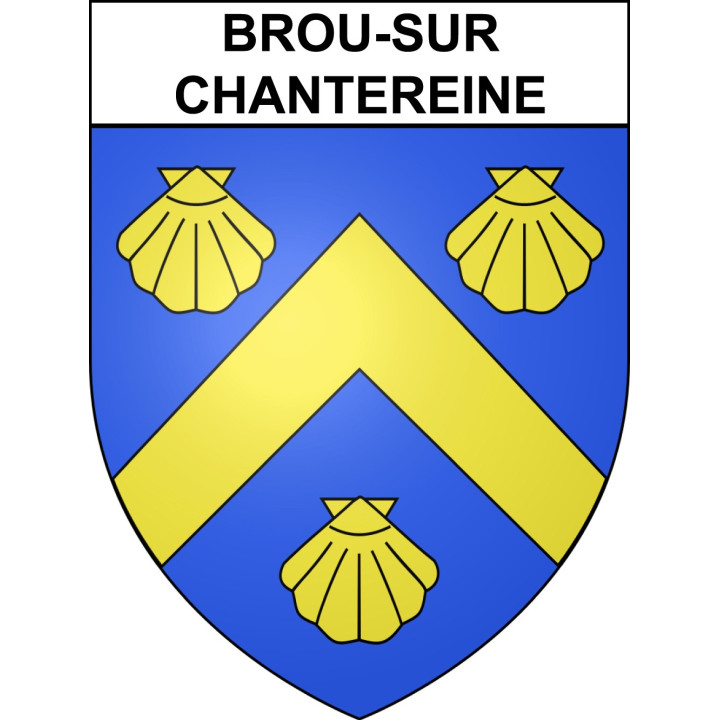 Brou-sur-Chantereine Sticker wappen, gelsenkirchen, augsburg, klebender aufkleber