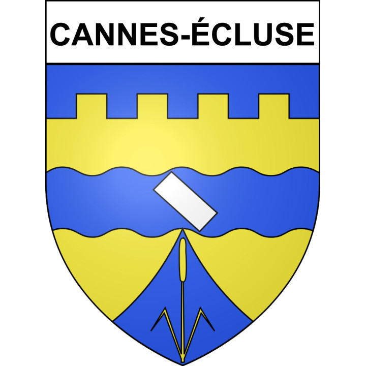 Cannes-écluse Sticker wappen, gelsenkirchen, augsburg, klebender aufkleber