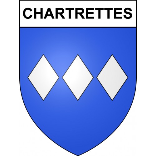 Stickers coat of arms Chartrettes adhesive sticker