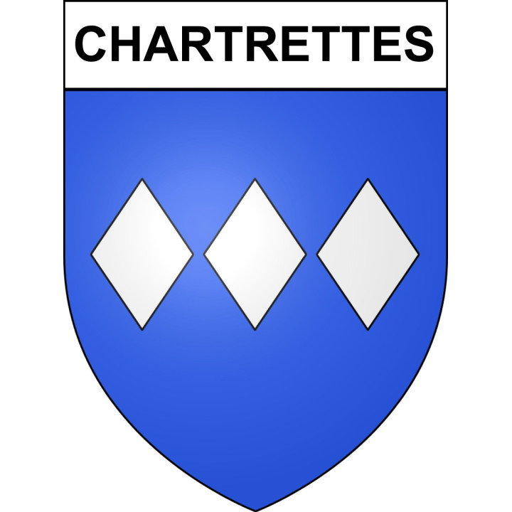 Chartrettes Sticker wappen, gelsenkirchen, augsburg, klebender aufkleber