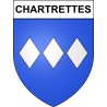 Stickers coat of arms Chartrettes adhesive sticker