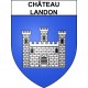 Stickers coat of arms Château-Landon adhesive sticker