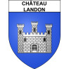 Château-Landon Sticker wappen, gelsenkirchen, augsburg, klebender aufkleber