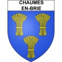 Stickers coat of arms Chaumes-en-Brie adhesive sticker