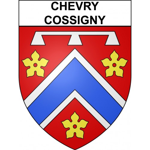 Chevry-Cossigny 77 ville sticker blason écusson autocollant adhésif
