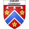 Chevry-Cossigny Sticker wappen, gelsenkirchen, augsburg, klebender aufkleber